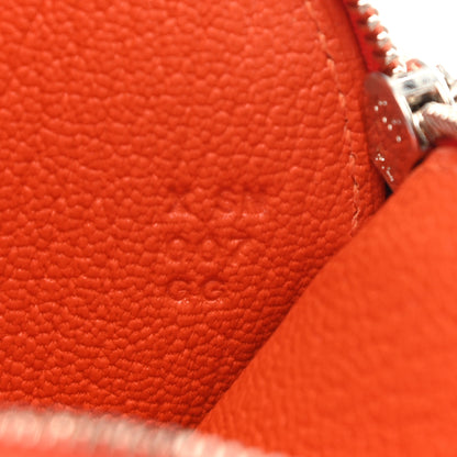 Hermes Chevre Mysore Tutti Frutti Orange Coin Purse Charm Feu Canopee 6 of 7