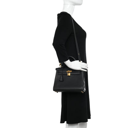 Hermes Togo Kelly Retourne 25 Black 2 of 11