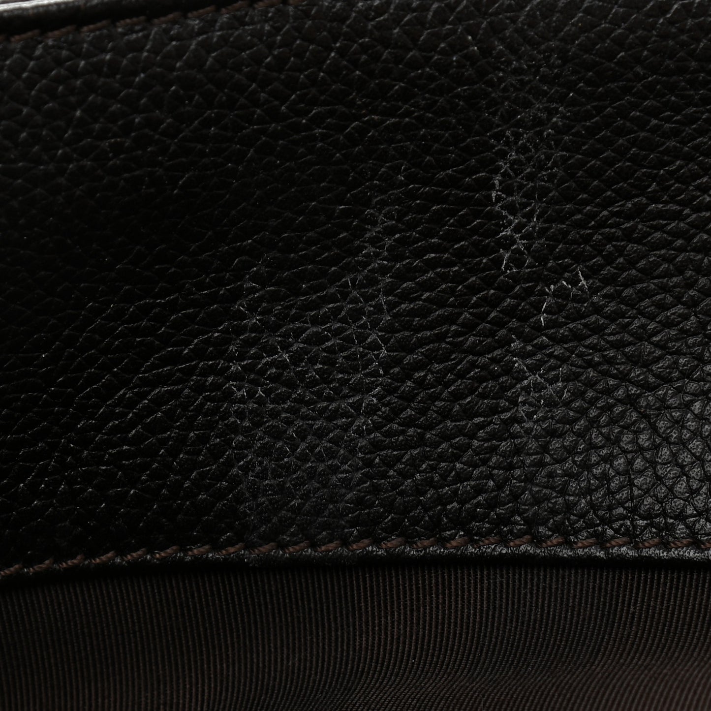 Calfskin Cerf Executive Shopper Tote Black