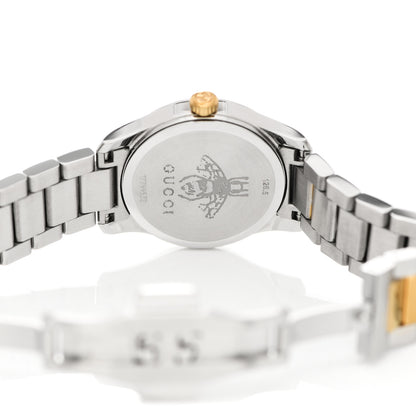 Gucci Stainless Steel 27mm G-Timeless Two Tone Cat Quartz Watch 4 of 6