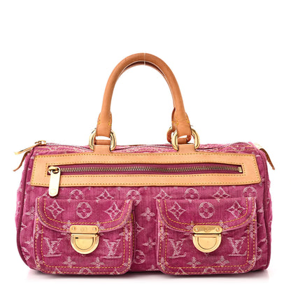 Louis Vuitton Monogram Denim Neo Speedy Fuchsia 1 of 11