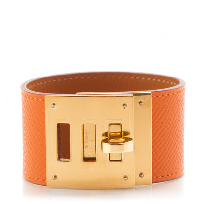 Hermes Epsom Kelly Dog Bracelet Orange 1 of 7