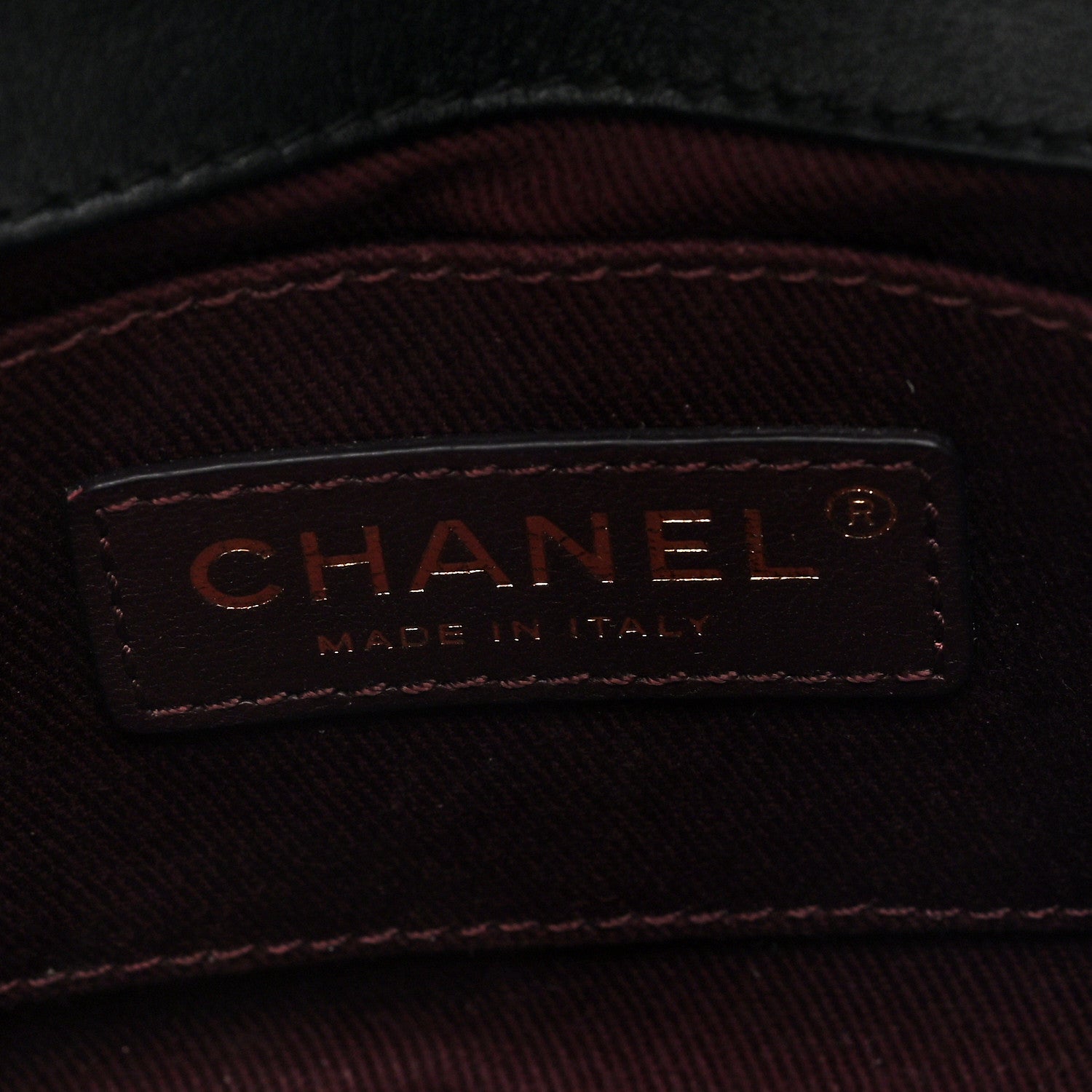 Chanel Calfskin Chevron Stitched Coco Waist Bag Black 6 of 10