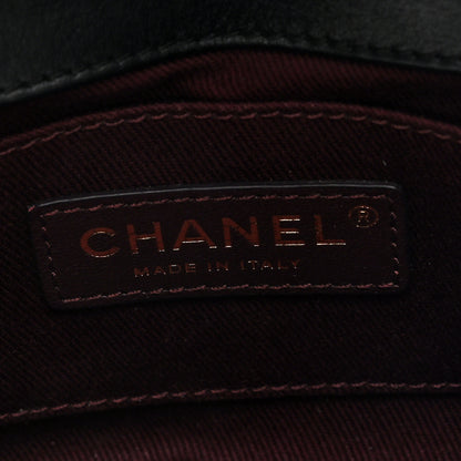 Chanel Calfskin Chevron Stitched Coco Waist Bag Black 6 of 10