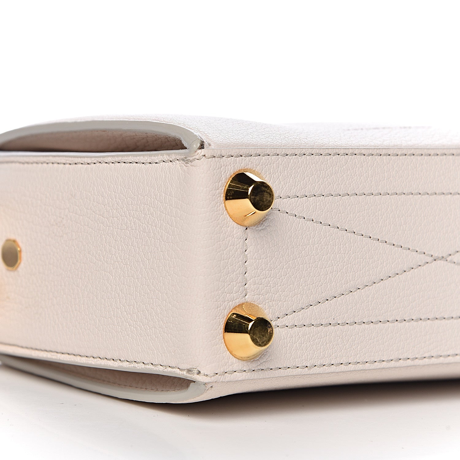 Alexander McQueen Silky Amish Grain Calfskin Box Shoulder Bag 19 Off White 7 of 9