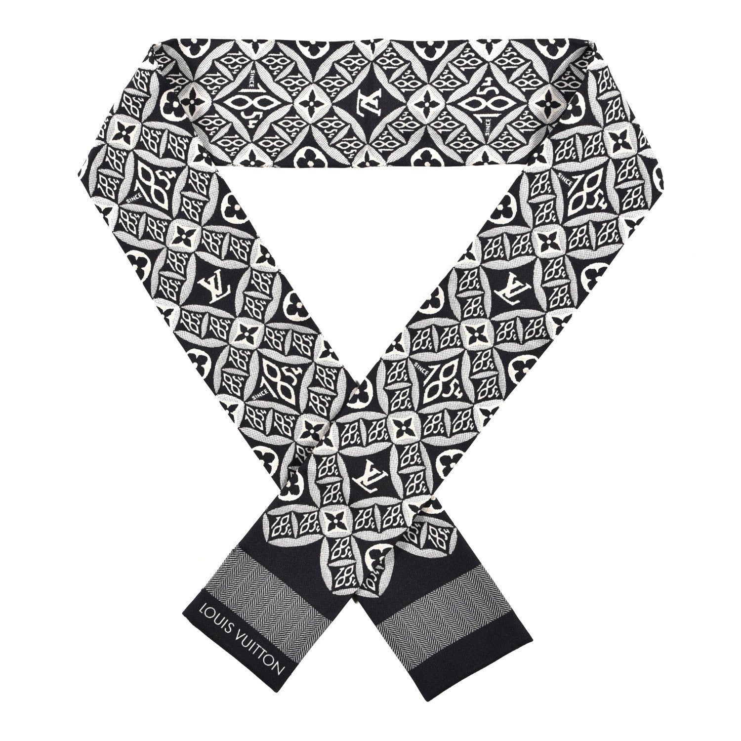 Louis Vuitton Silk Since 1854 Bandeau Gris 1 of 3