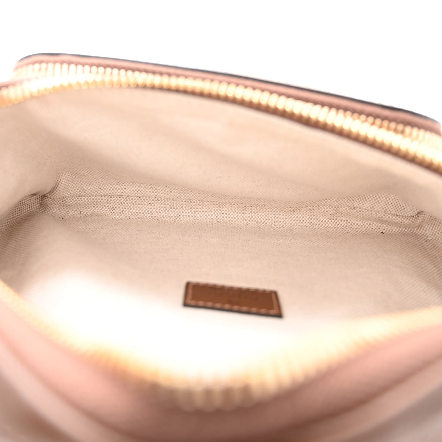 GG Supreme Monogram Textured Calfskin Retro Interlocking G Belt Bag Beige Ebony Brown Sugar