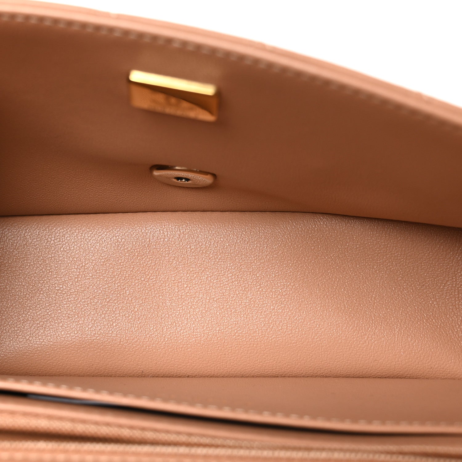 Chanel Lambskin Quilted Mini Rectangular Flap Brown 6 of 11