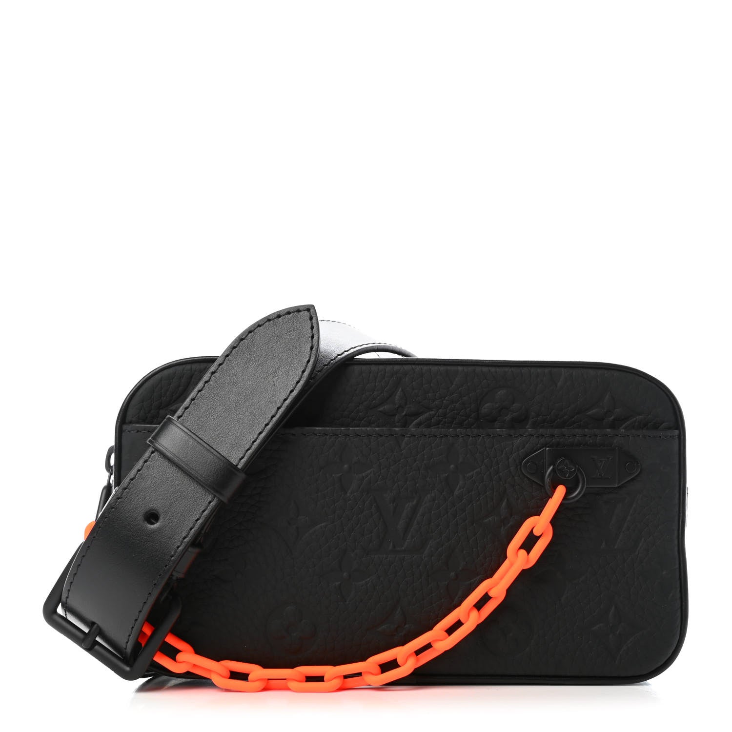 Louis Vuitton Taurillon Monogram Uniformes Solar Ray Soft Pochette Volga Belt Bag Black 1 of 4
