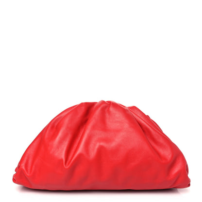 Bottega Veneta Smooth Butter Calf The Pouch Oversized Clutch Bright Red 1 of 11