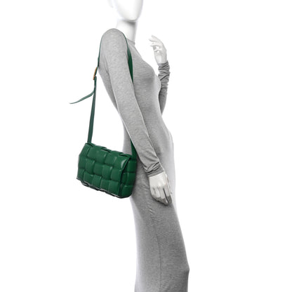 Bottega Veneta Nappa Maxi Intreccio Padded Cassette Crossbody Bag Racing Green 2 of 14