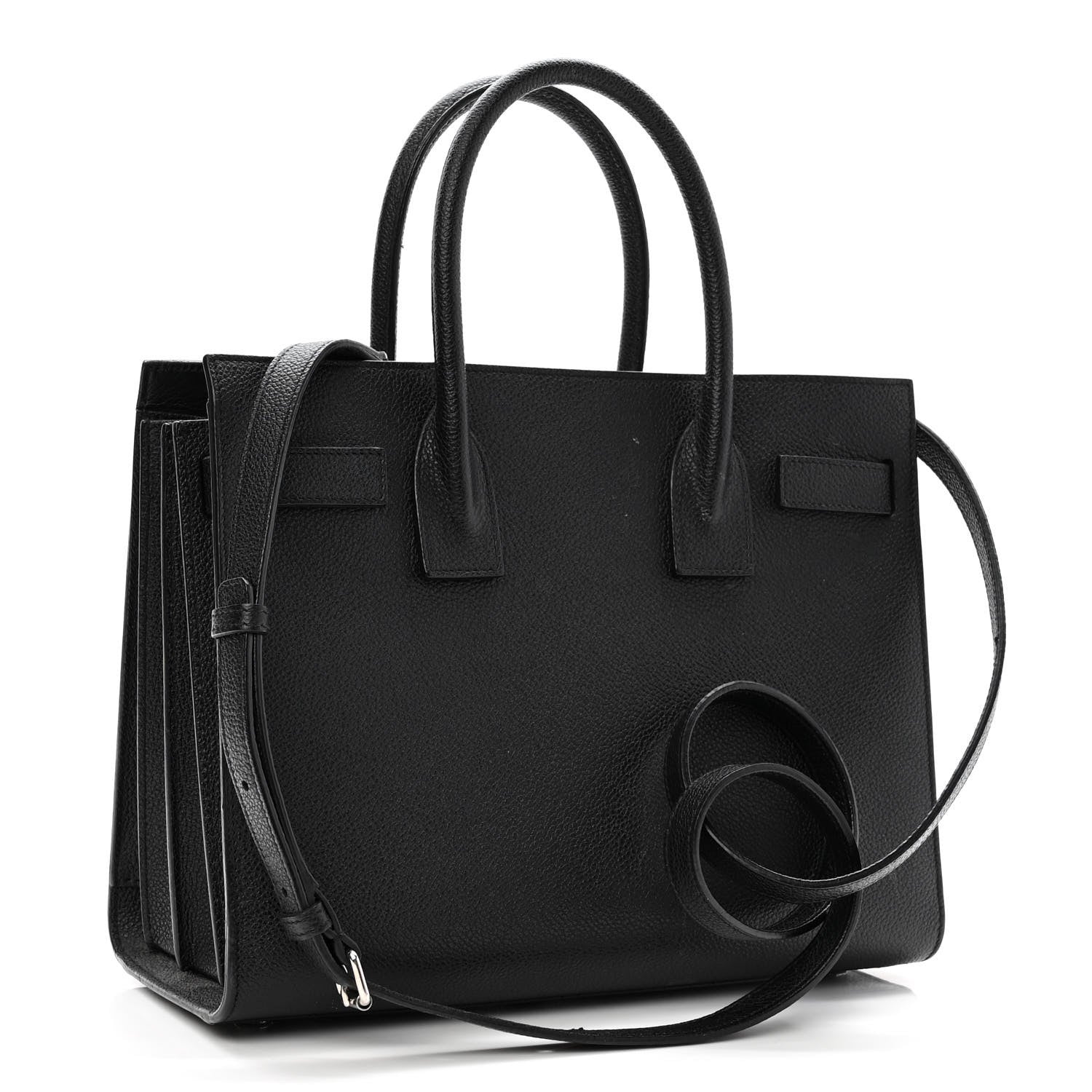 Saint Laurent Grained Calfskin Baby Sac De Jour Black 3 of 13