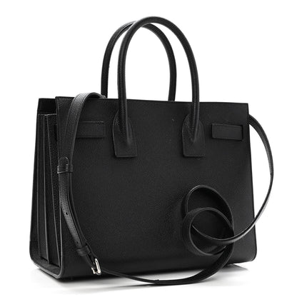 Saint Laurent Grained Calfskin Baby Sac De Jour Black 3 of 13