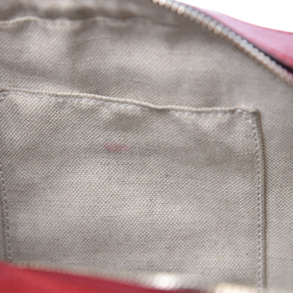 Gucci Monogram GG Supreme Web Small Webby Bee Shoulder Red 11 of 14