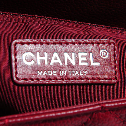 Chanel Caviar Grand Shopping Tote GST Red 5 of 7
