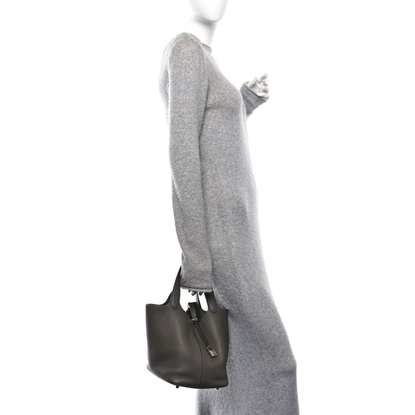Taurillon Clemence Picotin Lock 22 MM Gris Asphalte