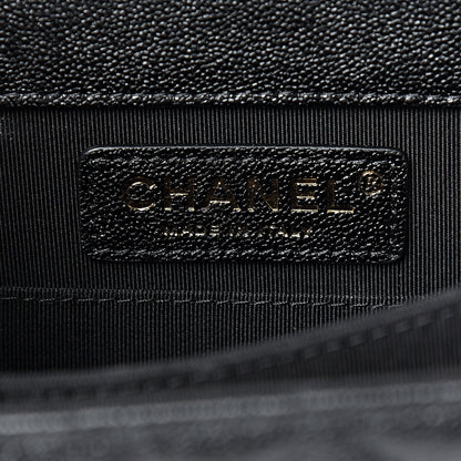 Chanel Caviar Quilted North South Boy Flap Black 5 of 10