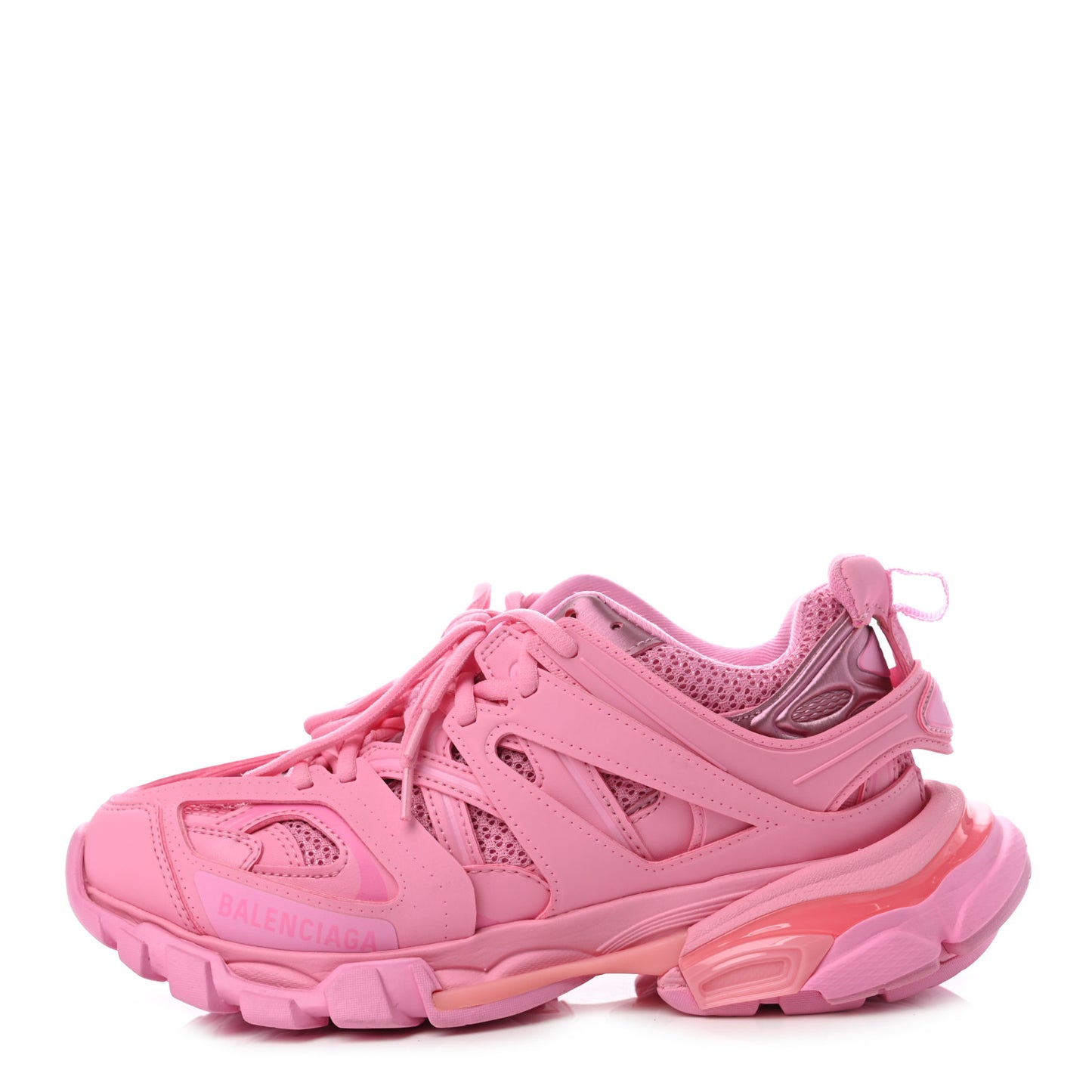 Mesh Nylon Womens Track Sneakers 37 Pink