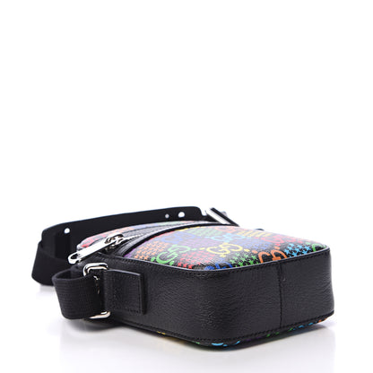 Gucci GG Supreme Monogram Psychedelic Messenger Bag Black 3 of 11