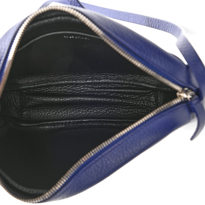 Balenciaga Calfskin Political Campaign Logo S Everyday Camera Bag Bleu 5 of 10