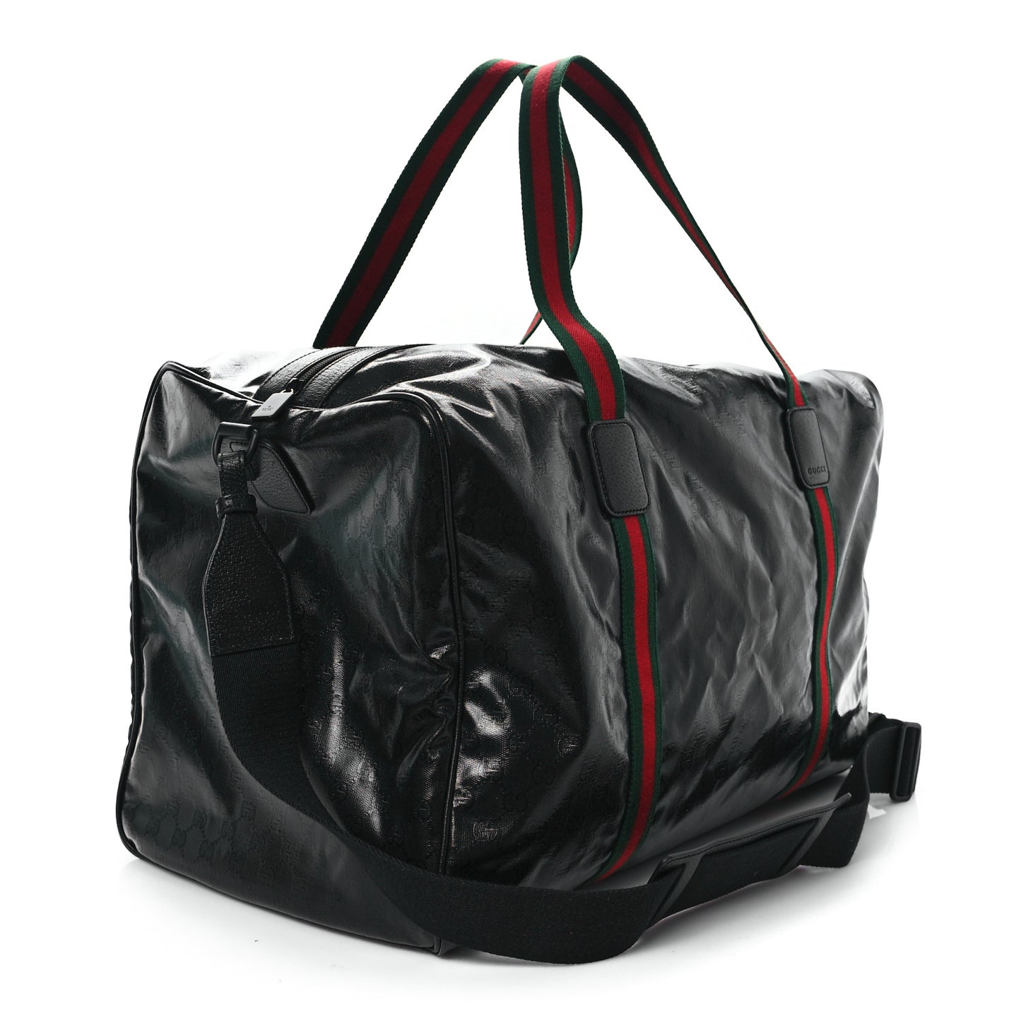 Crystal Monogram Web Large Duffle Bag Black