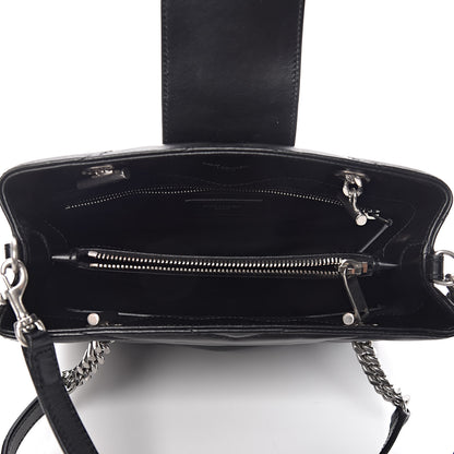 Saint Laurent Calfskin Y Quilted Monogram Small Loulou Shopper Black 7 of 11