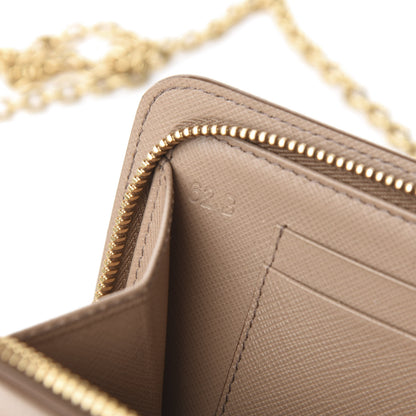 Prada Saffiano Chain Wallet Cammeo 8 of 11