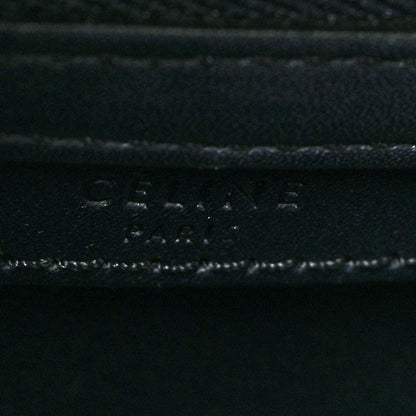 Celine Smooth Calfskin Striped Canvas Micro Luggage Navy Blue 5 of 9