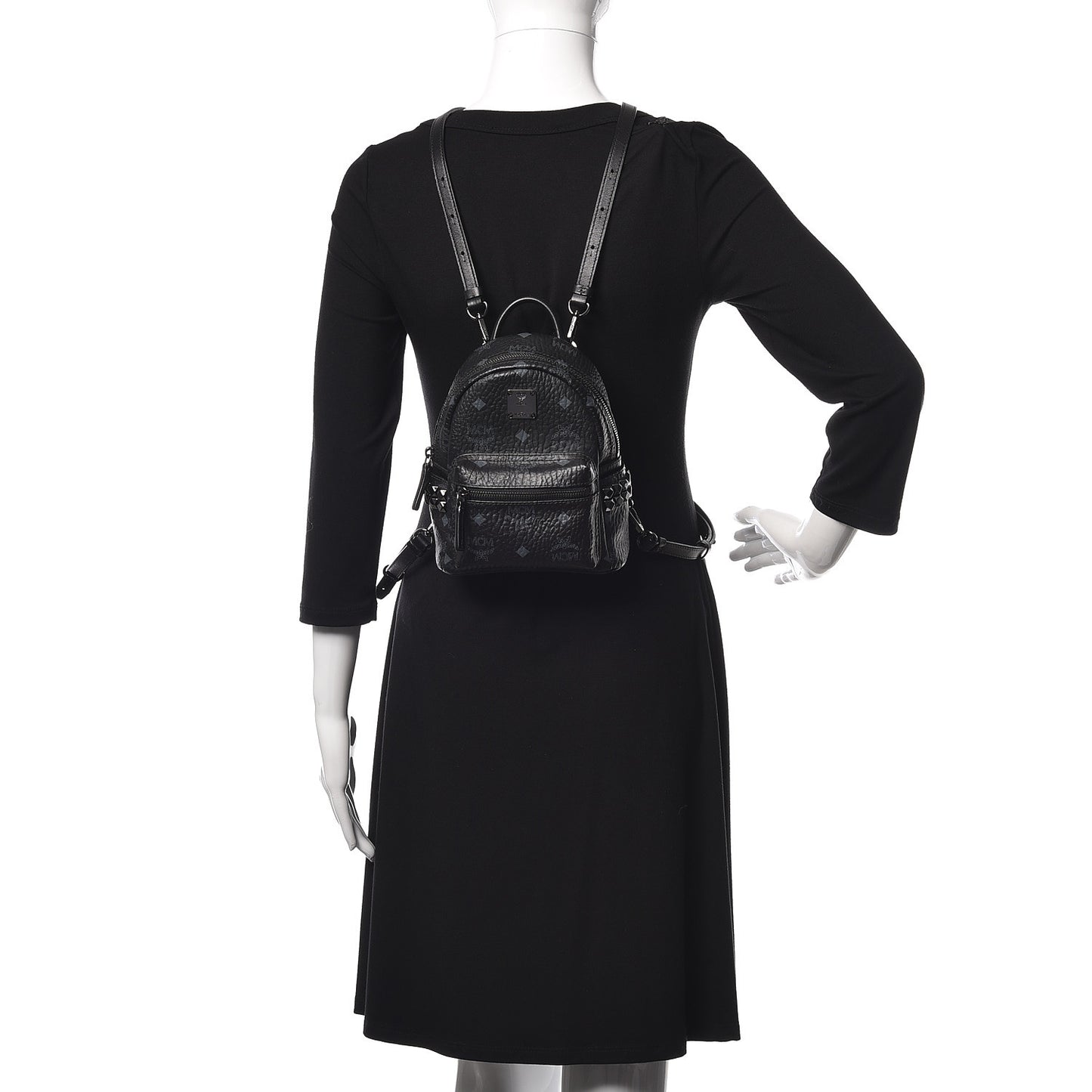 Visetos Studded X-Mini Bebe Boo Backpack Black