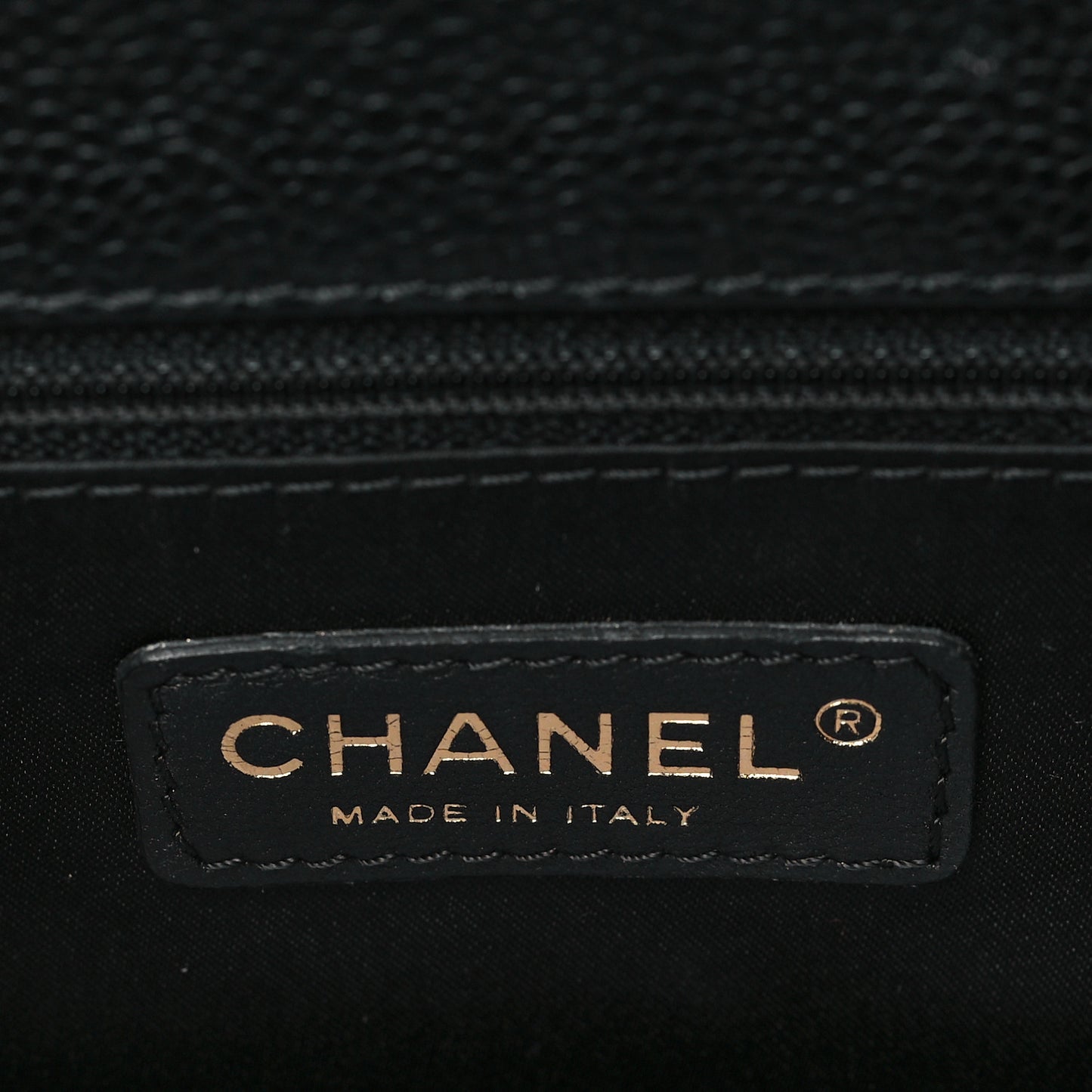 Caviar Quilted Grand Shopping Tote GST Black
