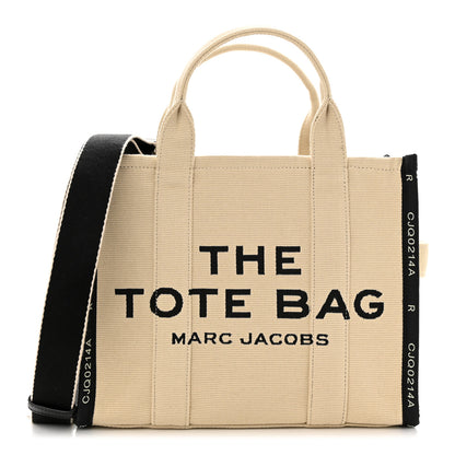 Marc Jacobs Jacquard Medium The Traveler Tote Bag Warm Sand 1 of 10
