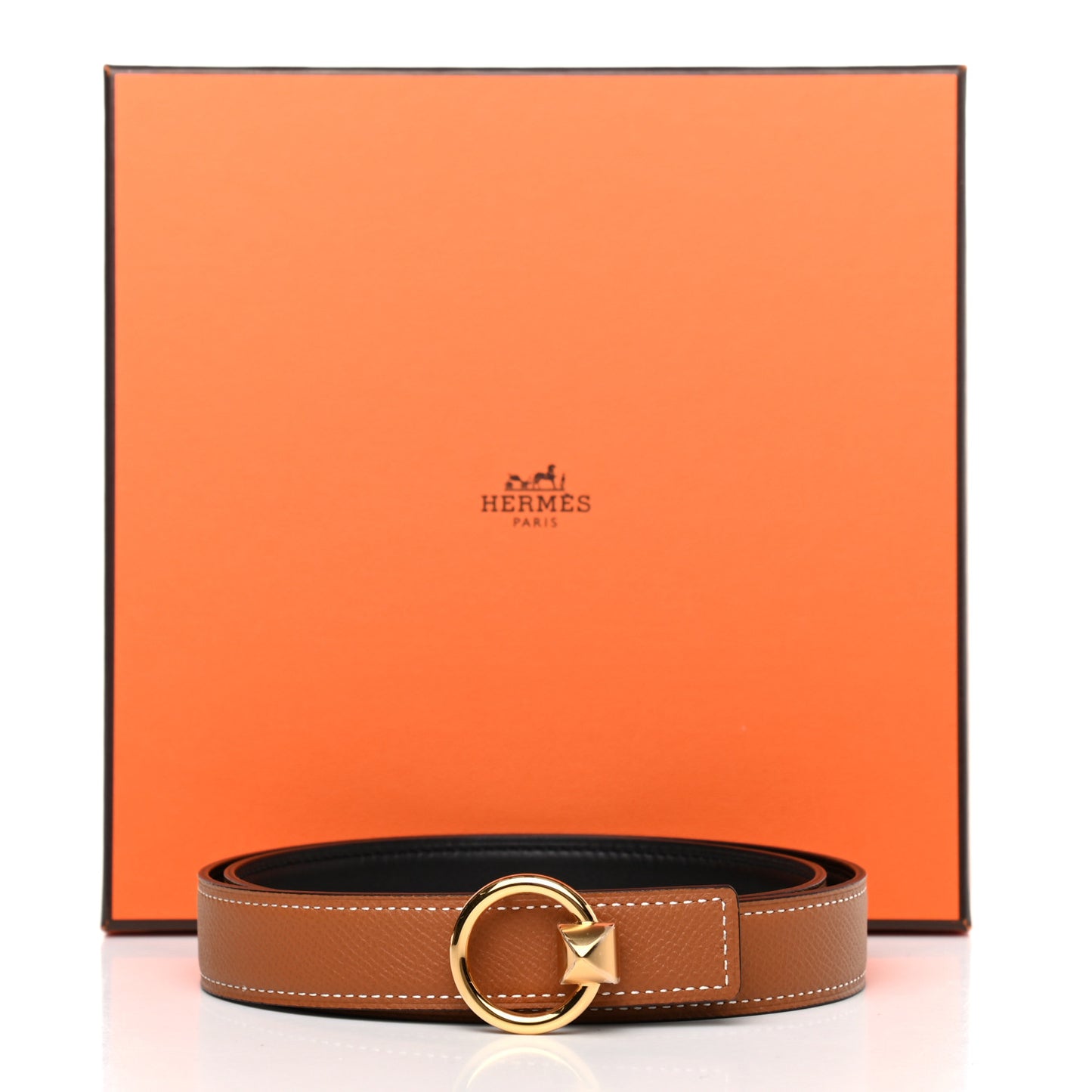 Swift Epsom 24mm Mini Medor Belt 75 Black Gold