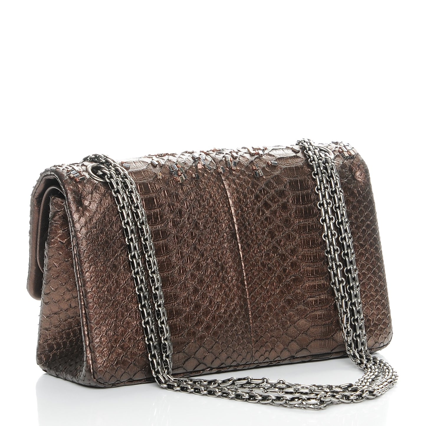 Metallic Python 2.55 Reissue 225 Flap Brown