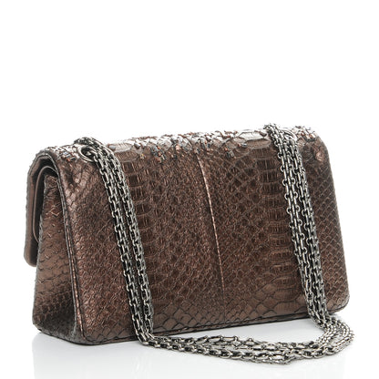 Chanel Metallic Python 2.55 Reissue 225 Flap Brown 3 of 7