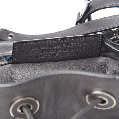 Balenciaga Veau Papier Plate Bucket XS Gris Fossile 8 of 8