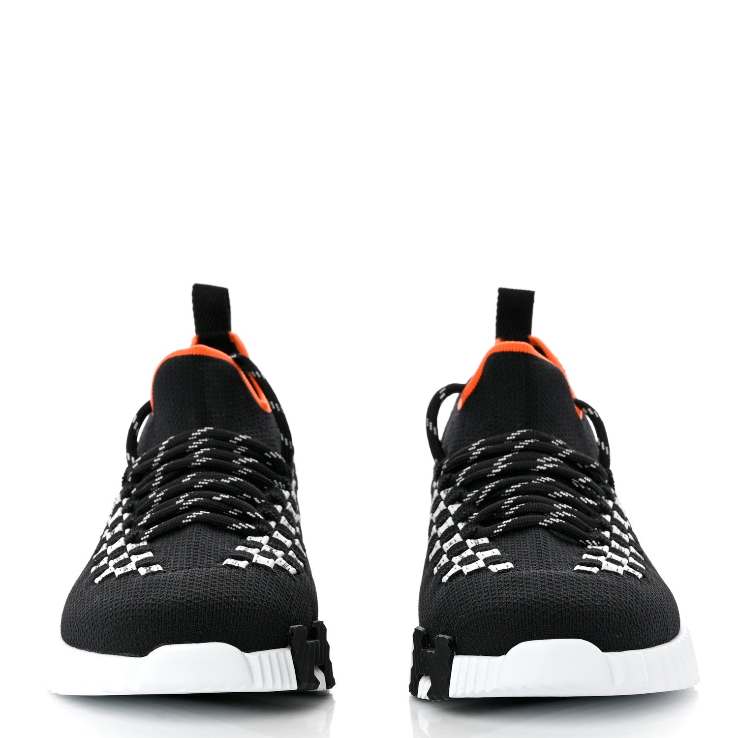 Hermes Knit Womens Flex Bolduc Sneakers 35 Black White 2 of 9