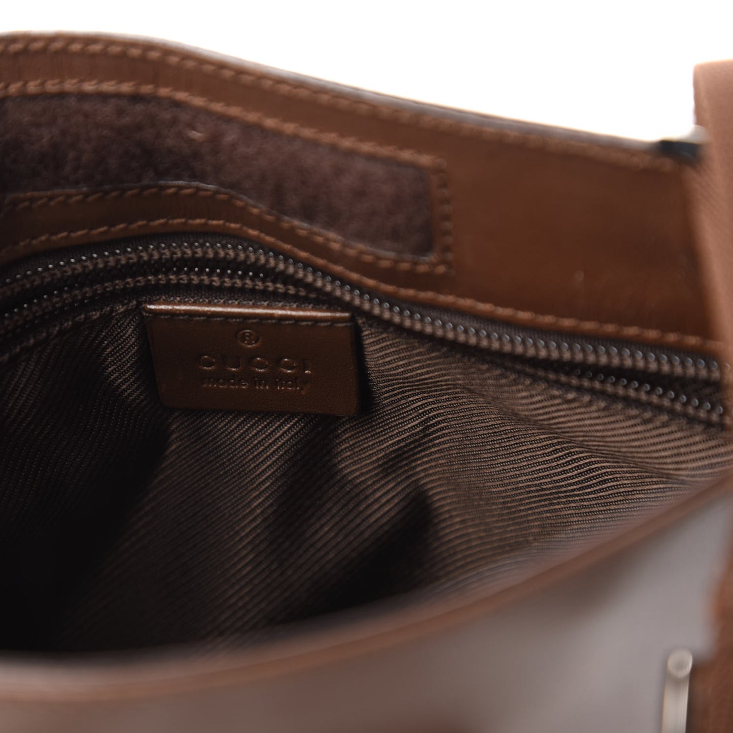 Monogram Messenger Crossbody Bag Brown