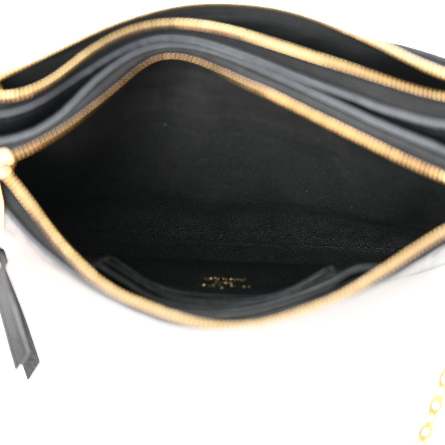 Louis Vuitton Empreinte Double Zip Pochette Black 6 of 12