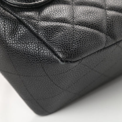 Chanel Caviar Quilted Jumbo Single Flap Black 14 of 17