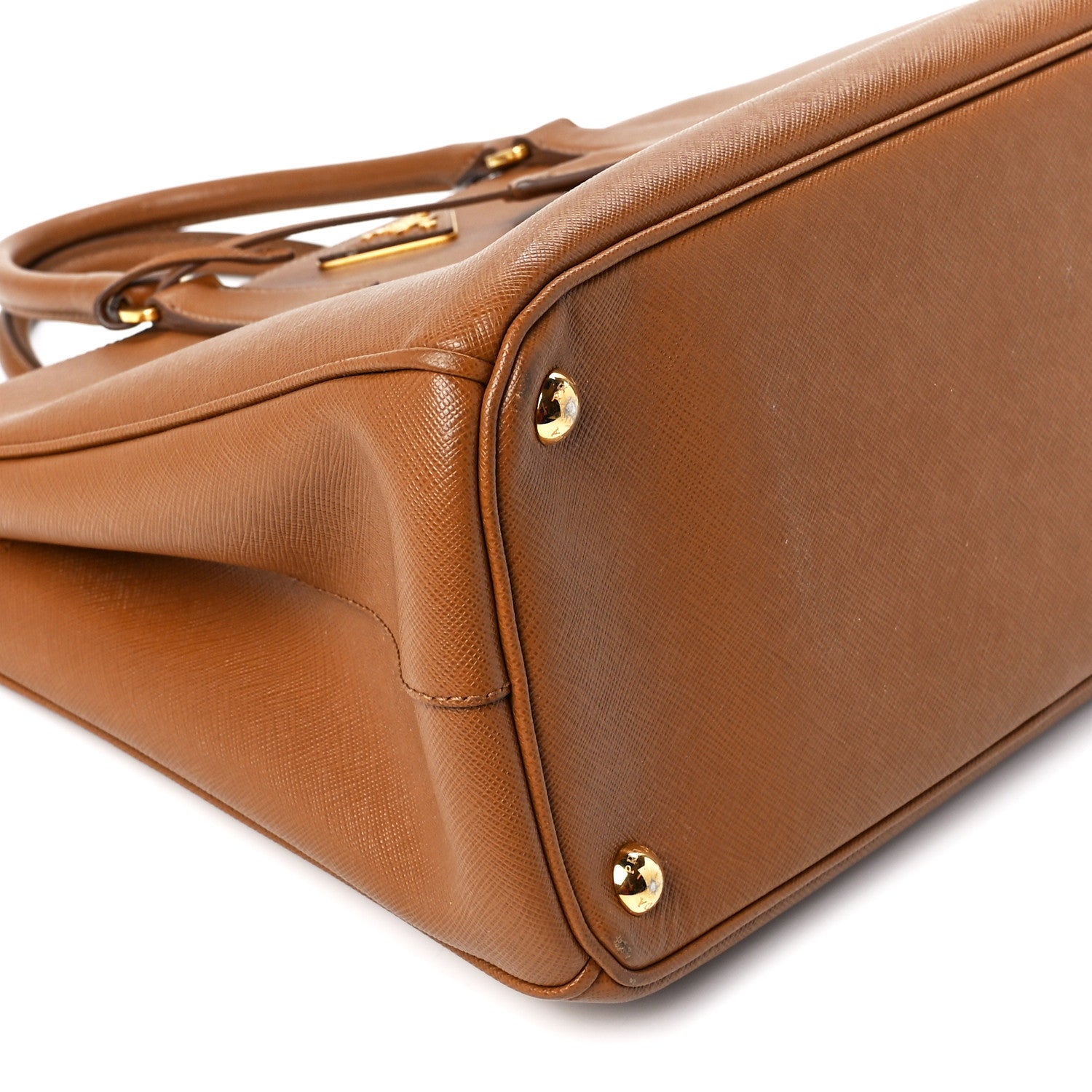 Prada Saffiano Lux Large Galleria Double Zip Tote Caramel 10 of 11