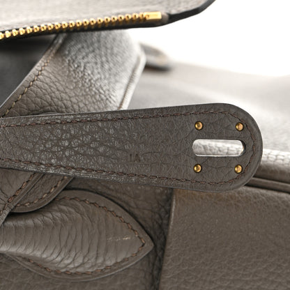 Hermes Taurillon Clemence Lindy 30 Etain 7 of 18