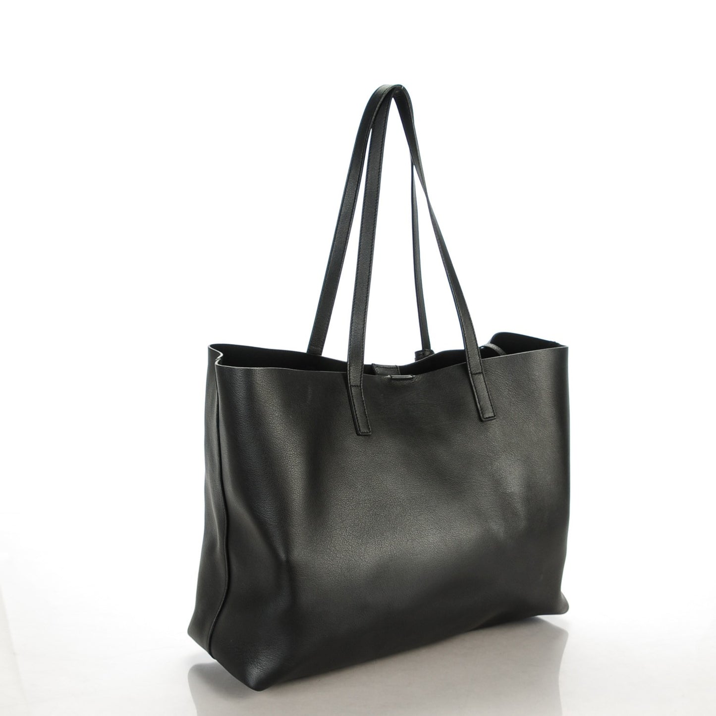 Calfskin Large Shopping Tote Black