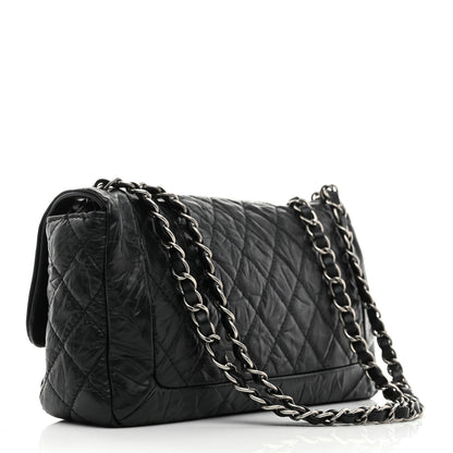 Chanel Aged Calfskin Coco Rider Flap Black 3 of 10