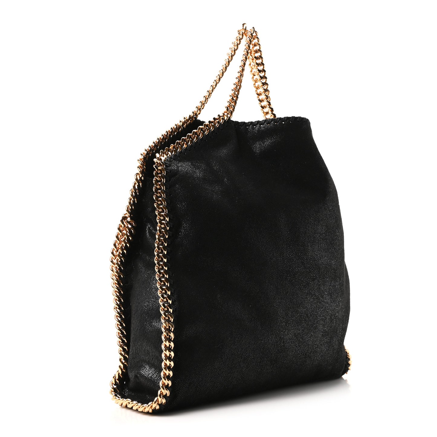 Shaggy Deer Falabella Fold Over Tote Black