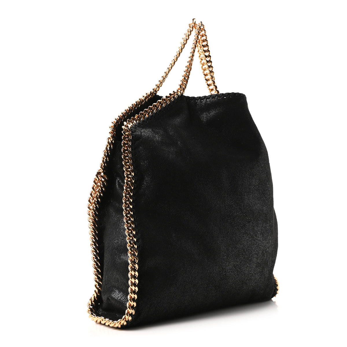 Stella McCartney Shaggy Deer Falabella Fold Over Tote Black 3 of 10