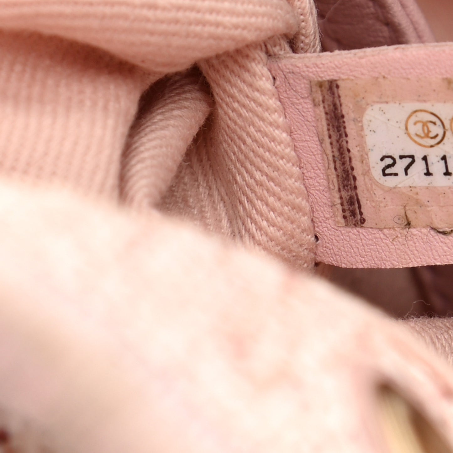 Lurex Boucle Deauville Drawstring Bag Pink