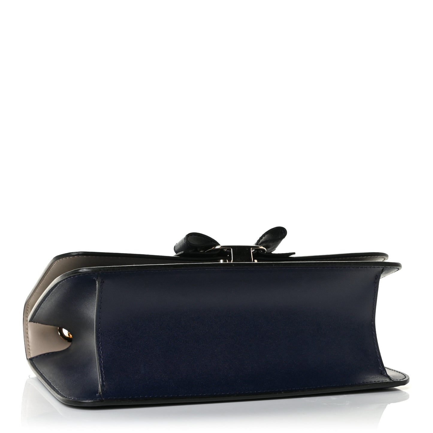 Smooth Calfskin Vara Bow Chain Flap Crossbody Blue