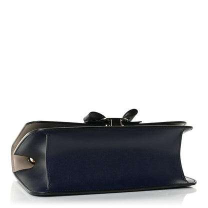Salvatore Ferragamo Smooth Calfskin Vara Bow Chain Flap Crossbody Blue 4 of 10