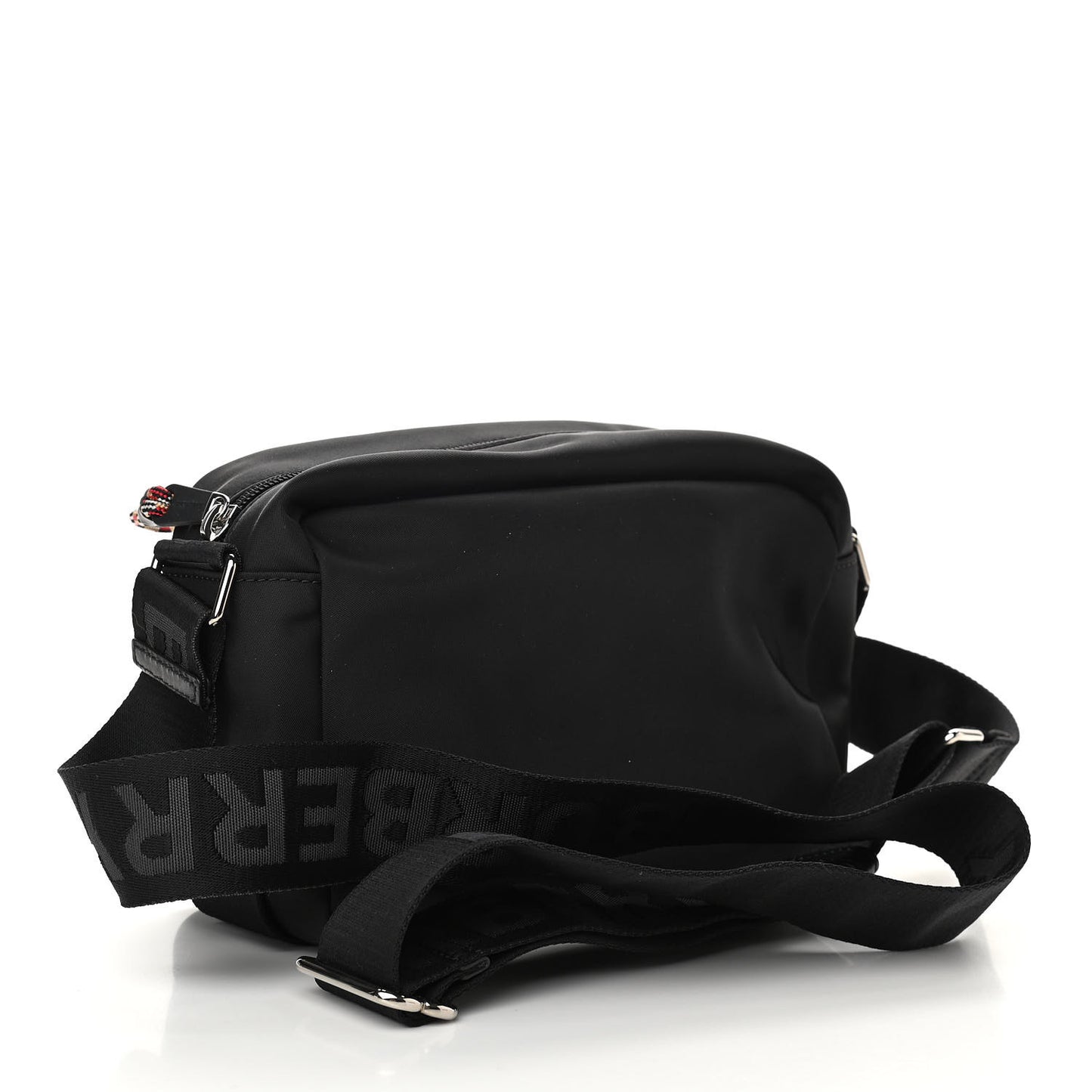 Nylon Logo Detail Crossbody Bag Black