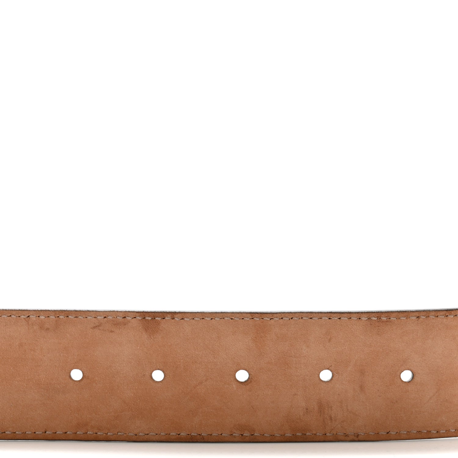 Gucci GG Supreme Monogram Selleria Calfskin Interlocking G 40mm Belt 80 32 Beige Ebony Cocoa 7 of 7